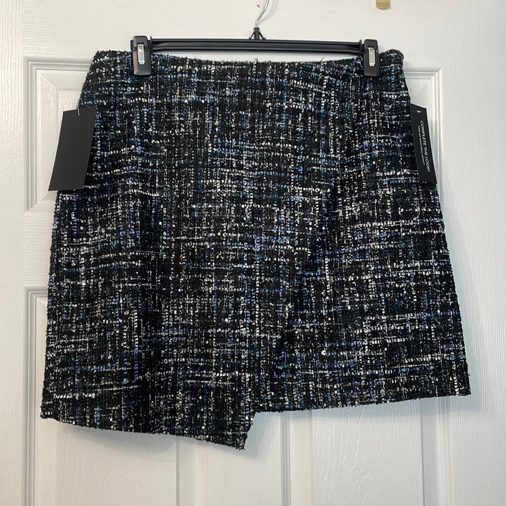 Bagatelle Tweed Mini Skirt 
Size L